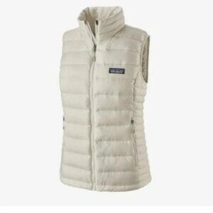 Patagonia Sz M Micro Quilted Puffer Down OuterVest Zipper Packable Sweater Shell